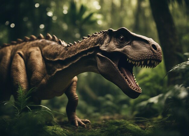 Un dinosauro nella giungla