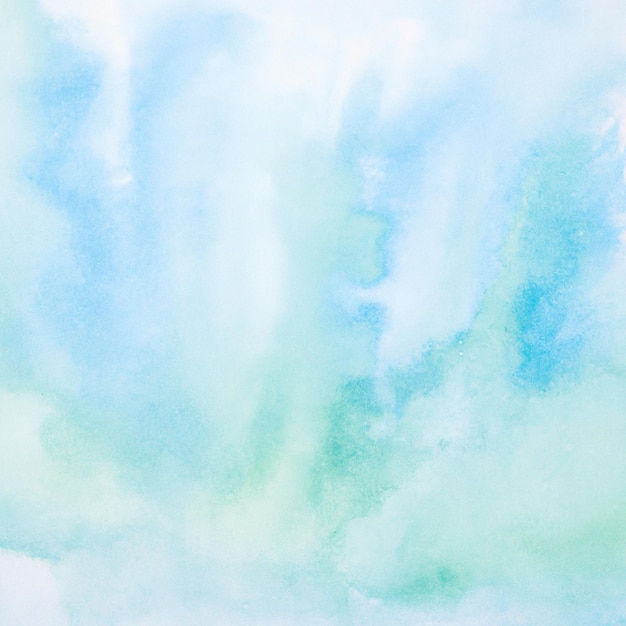 Un dipinto ad acquerello con uno sfondo blu e verde.
