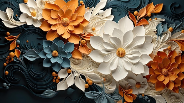 un dipinto di fiori dalla collezione dell'artista