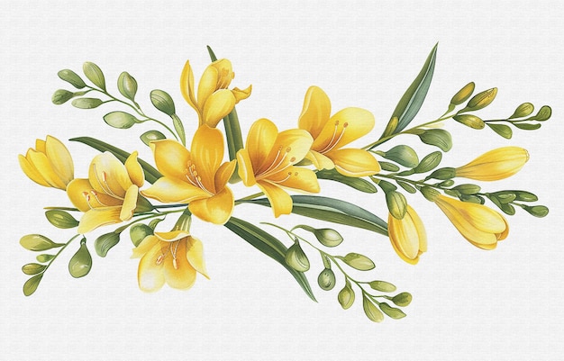 un dipinto di fiori gialli della collezione