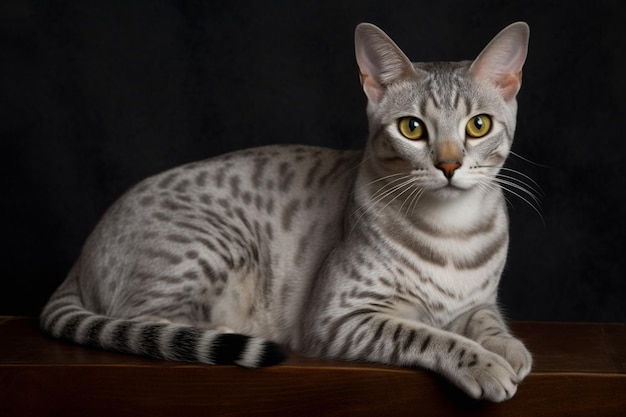 Un dipinto di un gatto con macchie bianche e nere