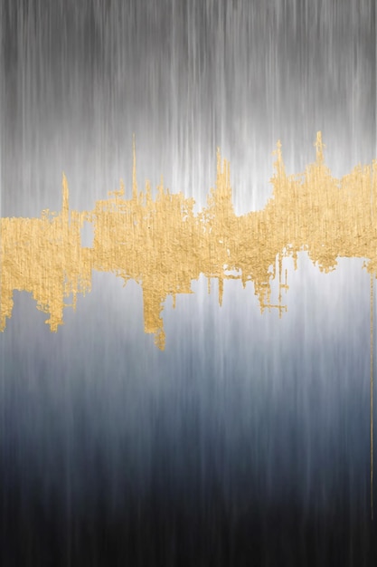 Un dipinto di un paesaggio urbano con un riflesso della città di Londra nell'acqua.