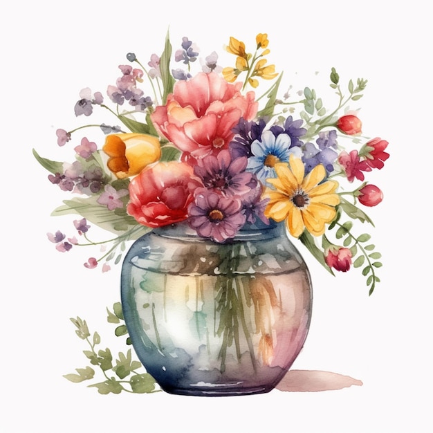 Un dipinto di un vaso di fiori è intitolato "la parola" su di esso "