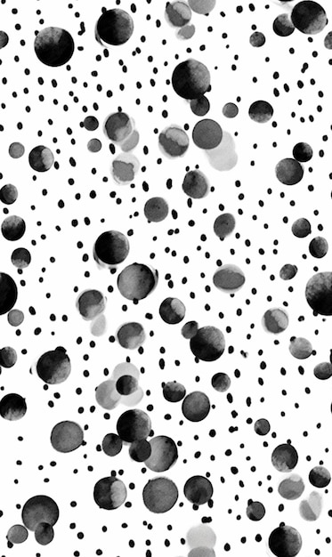 Un disegno a puntini bianchi e neri con uno sfondo bianco generativo ai