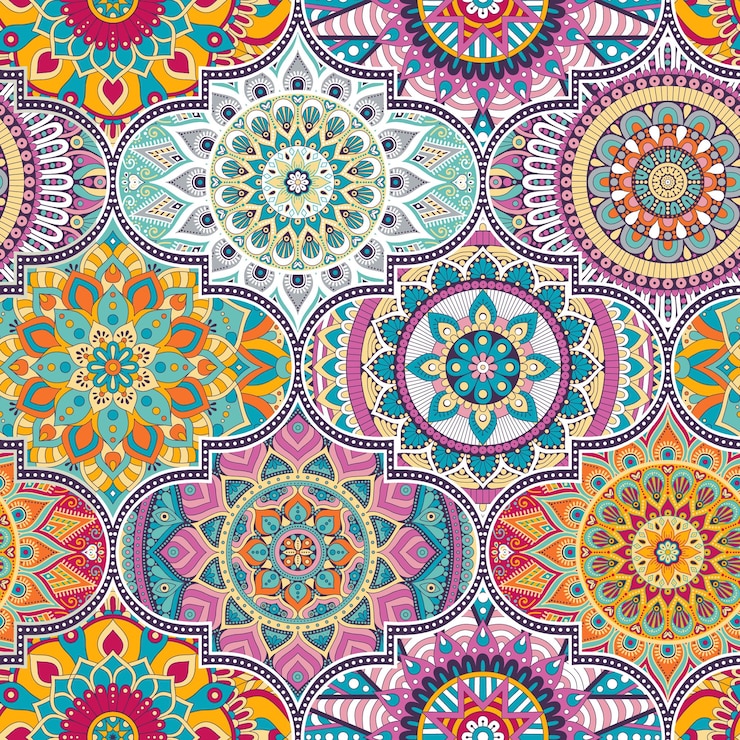 Foto un disegno colorato su una parete nella sala d'arte