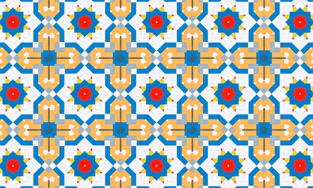 un disegno di piastrelle colorate