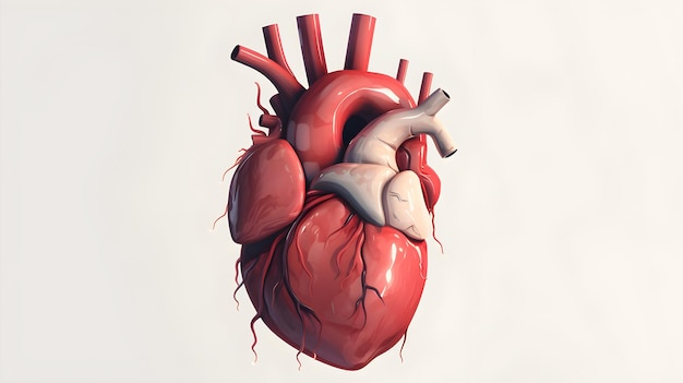 Un disegno di un cuore con sopra la parola cuore