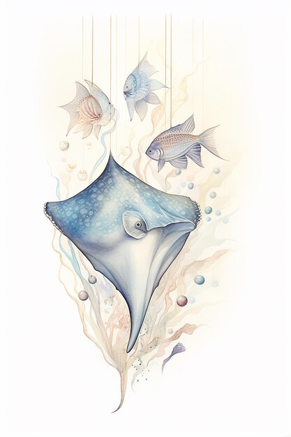 un disegno di un delfino e di un pesce con le parole " squalo " sopra.