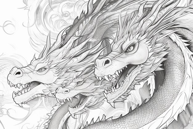 Un disegno di un drago con sopra la parola drago.