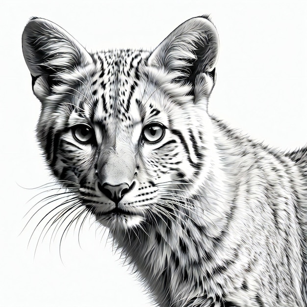 un disegno di un leopardo che ha la parola leopardo su di esso