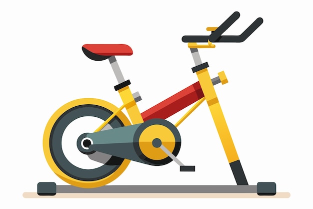 un disegno di un triciclo con un manubrio giallo