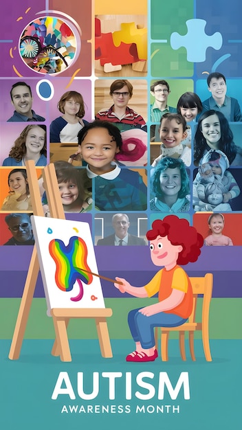 un disegno per il mese dell'autismo