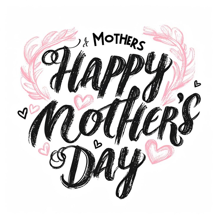 Foto un disegno tipografico per la festa della madre