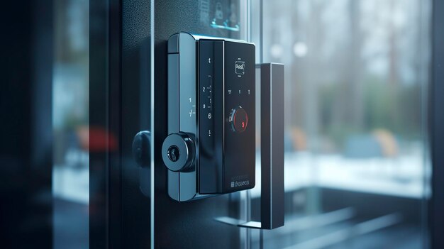 un dispositivo per la casa intelligente che controlla le serrature delle finestre o delle porte per migliorare la sicurezza e la comodità