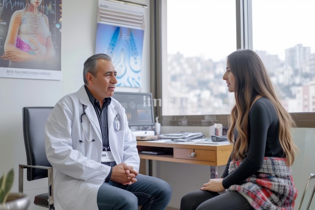 Un dottore del Medio Oriente e un paziente in un ospedale.