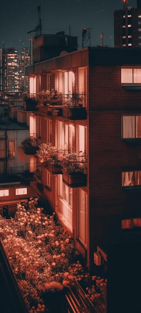 Un edificio con un balcone che dice "la città di madrid"