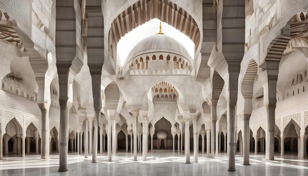 un edificio con un grande arcata che ha un grande arco che dice la moschea