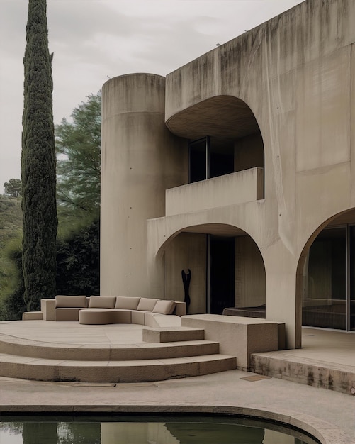 un edificio con una scala che ha una scala che dice no