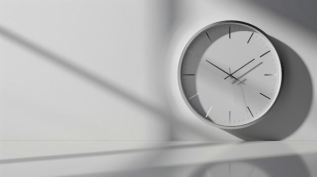 Un elegante orologio da parete in mostra