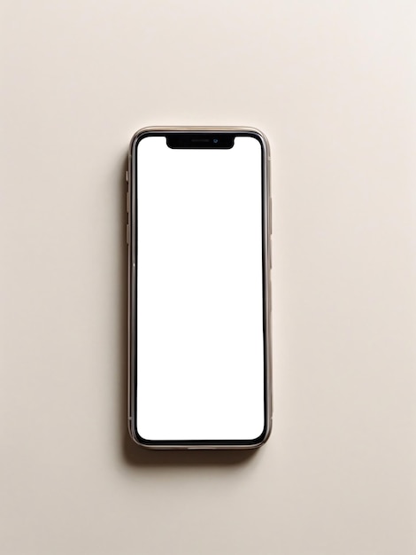Un elemento di design del mockup dello schermo vuoto per smartphone