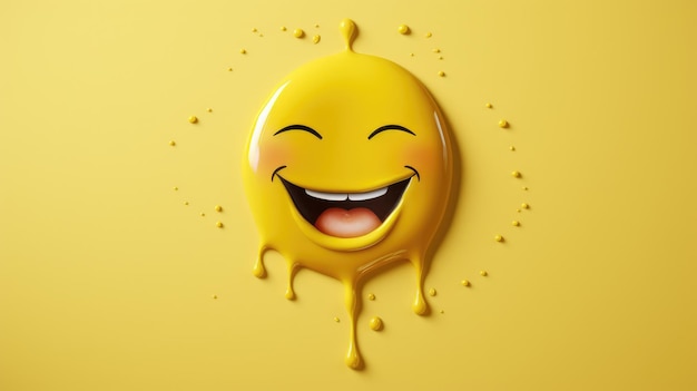 Un'emoji che ride con lacrime di gioia