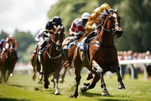 Un'emozionante corsa di cavalli al Royal Ascot Ai ha generato