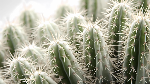 Un'esplorazione ravvicinata delle spine intricate e diverse di un cactus