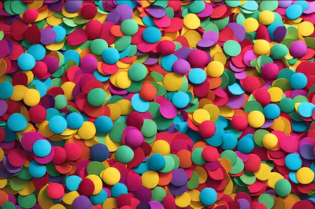 Un'esplosione di colorati confetti