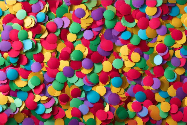 Un'esplosione di colorati confetti