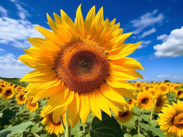 Un'esplosione di estate Flora Campo di girasoli