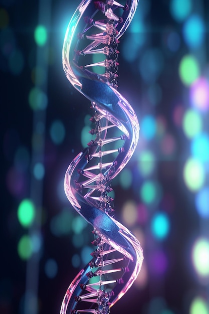 Un filamento di DNA sospeso