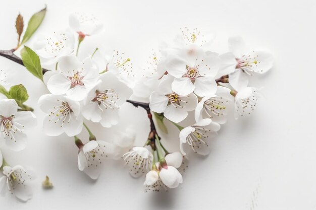 Un fiore bianco su sfondo bianco