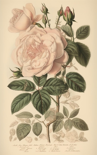 Un fiore con sopra una rosa rosa