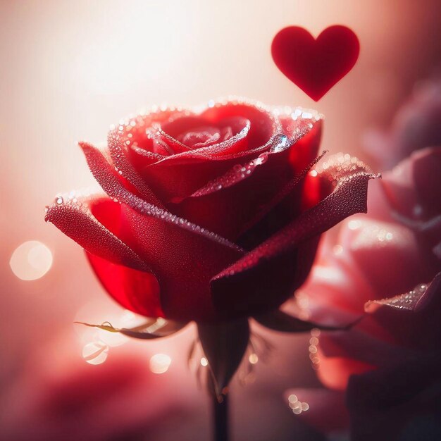 Un fiore d'amore, il giorno di San Valentino.