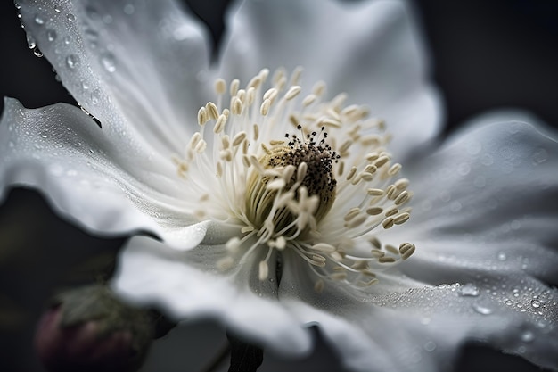 Un fiore delicato con i suoi petali