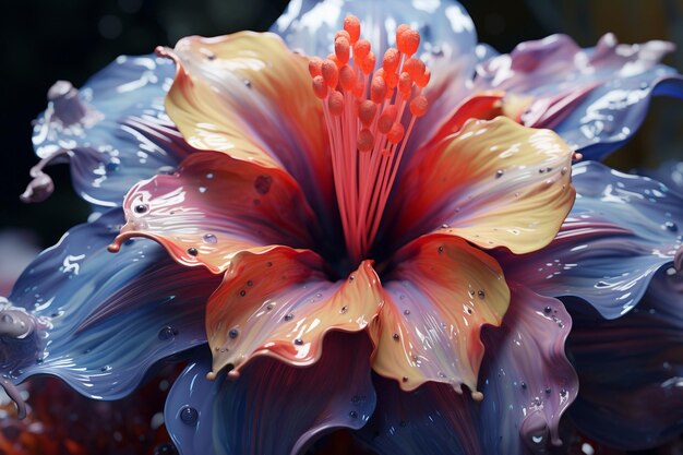 Un fiore di colore che influisce sugli stati d'animo