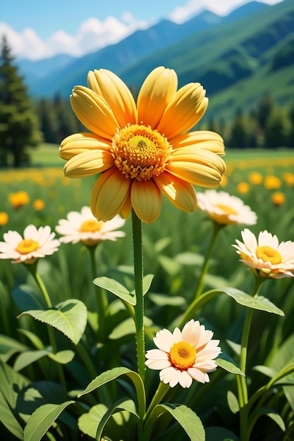 Un fiore giallo con sopra la parola tarassaco