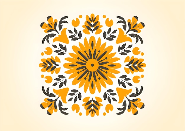 un fiore giallo e nero su uno sfondo bianco Abstract Goldenrod Foliage background Invitation
