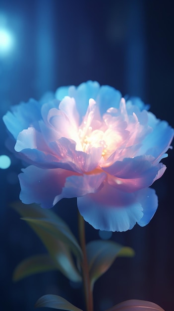 Un fiore in blu