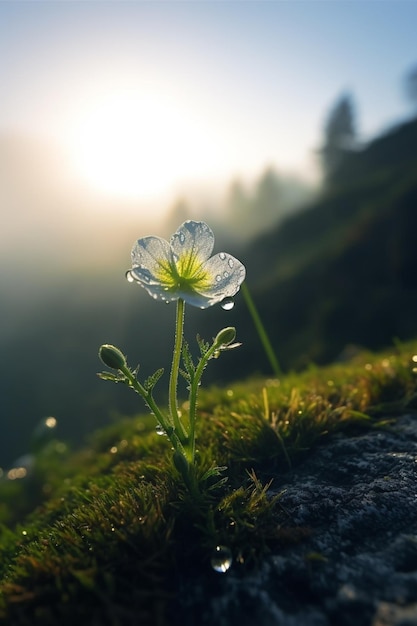 Un fiore in montagna