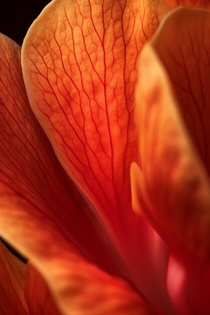 Un fiore in un vaso di vetro