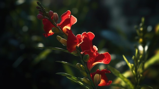 Un fiore nel giardino della casa