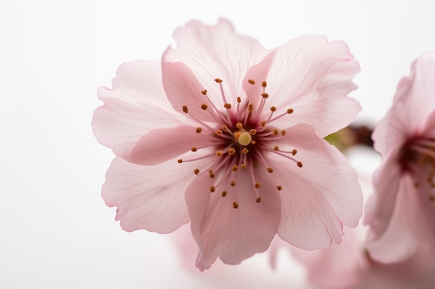 Un fiore rosa con sopra la parola ciliegia