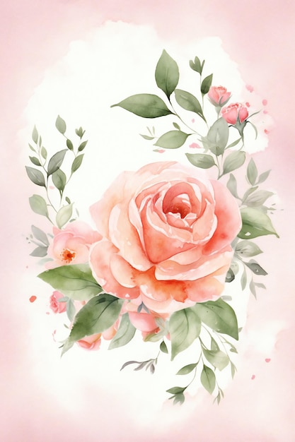 Un fiore rosa con una foglia verde e un fiore rosa con sopra la parola amore.