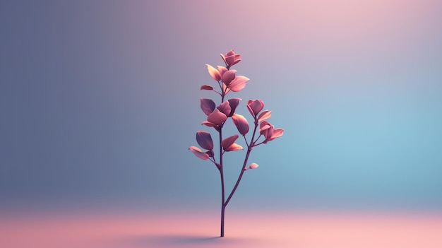 Un fiore rosa con uno sfondo rosa.