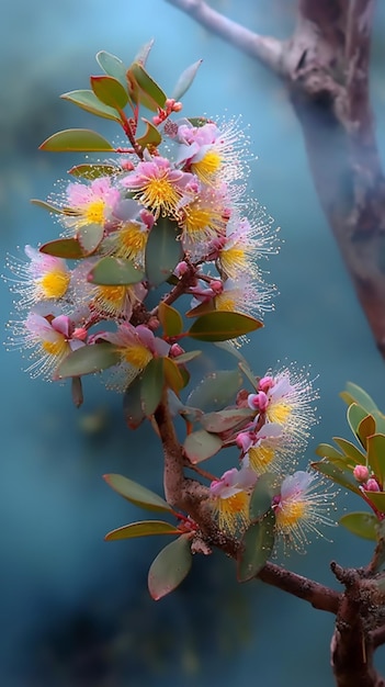 Un fiore rosa e giallo