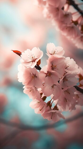 Un fiore rosa nel cielo