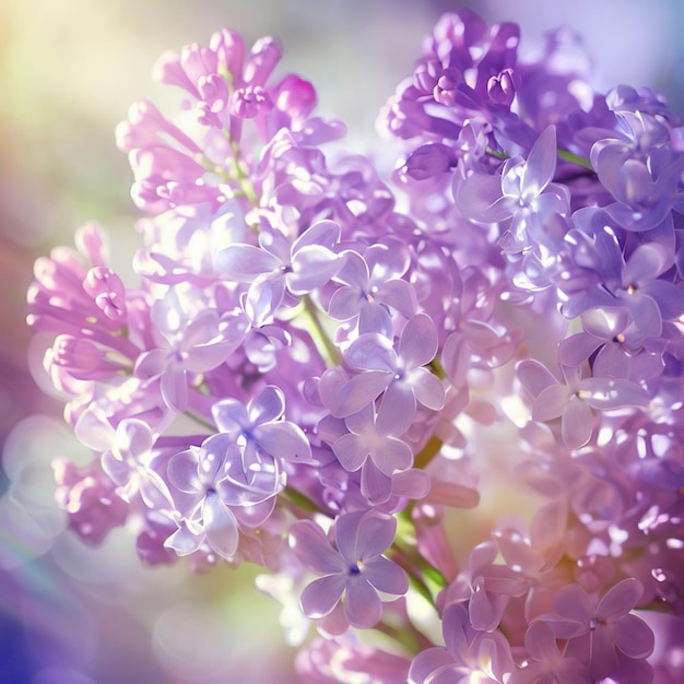 Un fiore viola con uno sfondo blu