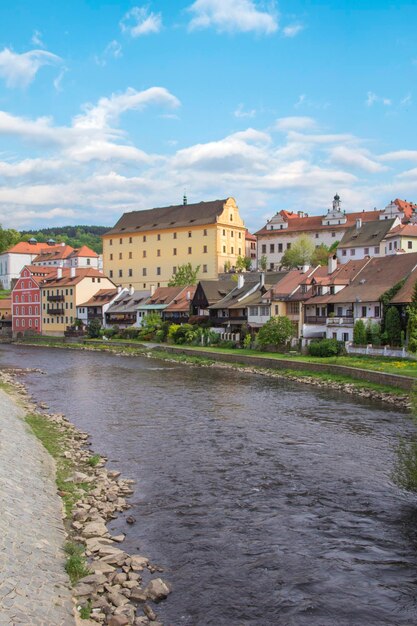 Un fiume attraversa la città di Regensburg