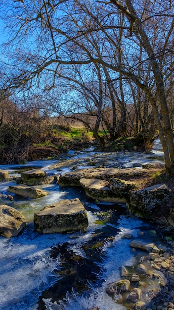 Un fiume ghiacciato a Siguenza.